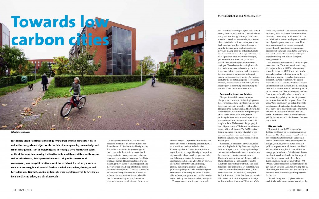 SPREAD #605_Scape Magazine_Towards low carbon cities_Pagina_1